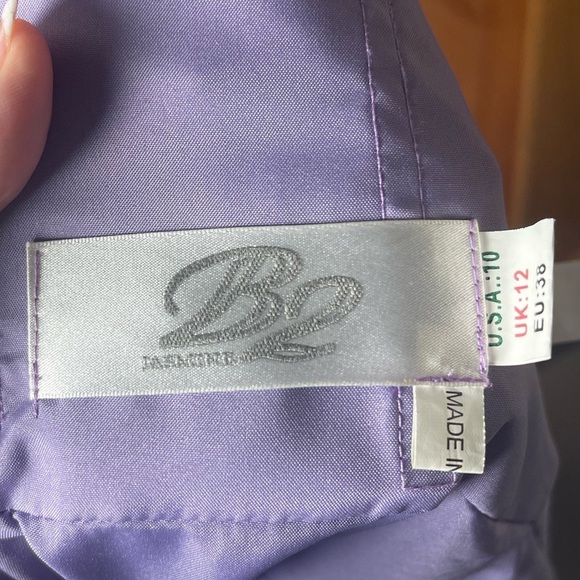 B2 Jasmine Light Purple Lavender Bridesmaid Prom Evening Dress Size 10 - Picture 4 of 8